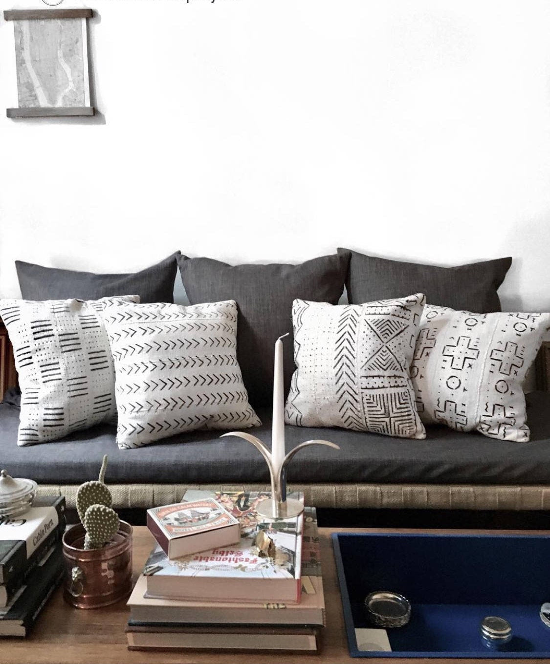 African Mudcloth Pillow Cover | Mudcloth Pillow | Mud Cloth Pillow | 'Wildwood'