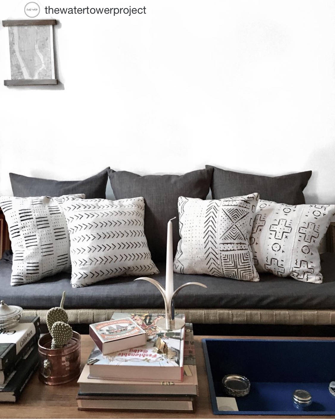 White African Mud Cloth Pillow Cover | Mudcloth Pillow | 'Cody', Multiple Sizes Available