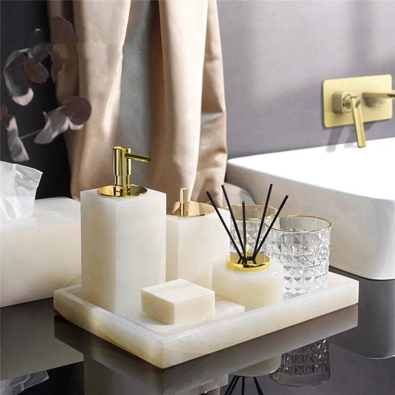 Premium Marble Bathroom Set