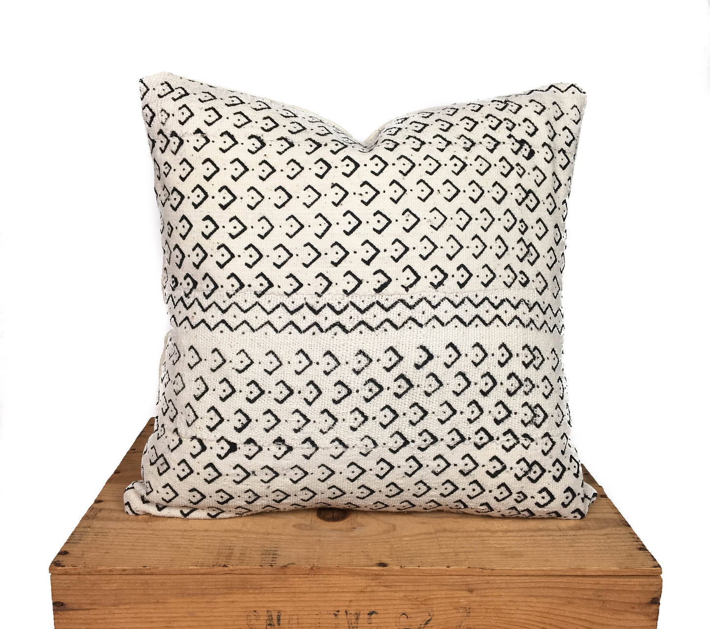 Mudcloth Pillow Cover | Authentic Mud Cloth Pillows | 'Laguna'