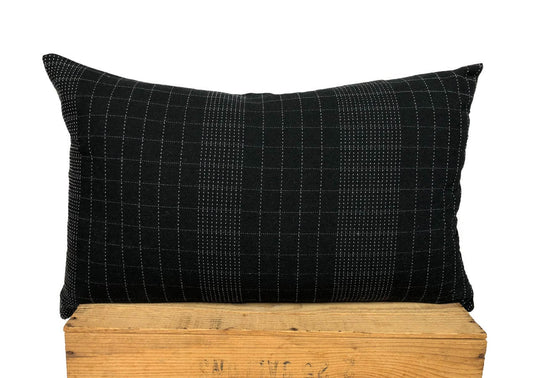 Authentic Hmong Lumbar Pillow | Black Hmong Pillow