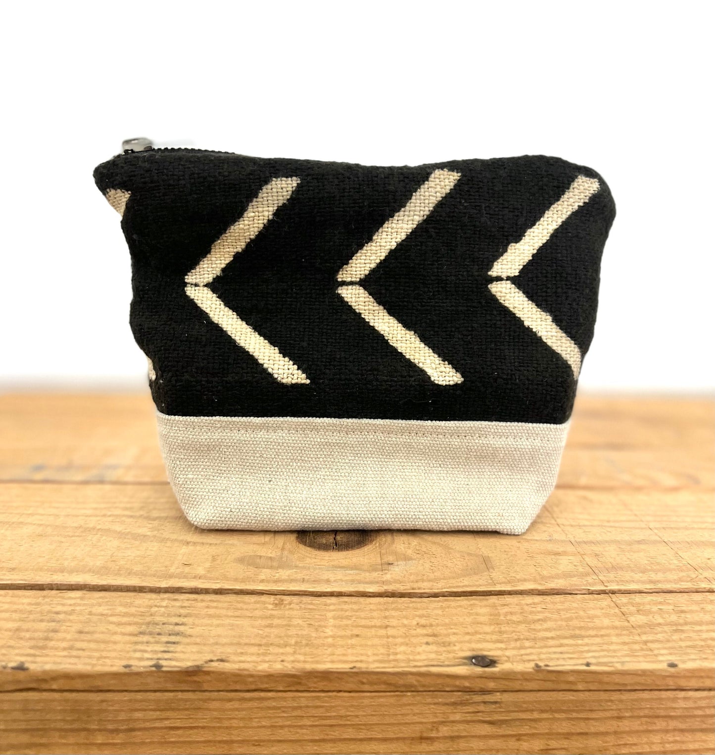 Mud Cloth Toiletry Bag, Makeup Bag, Cosmetic Bag.