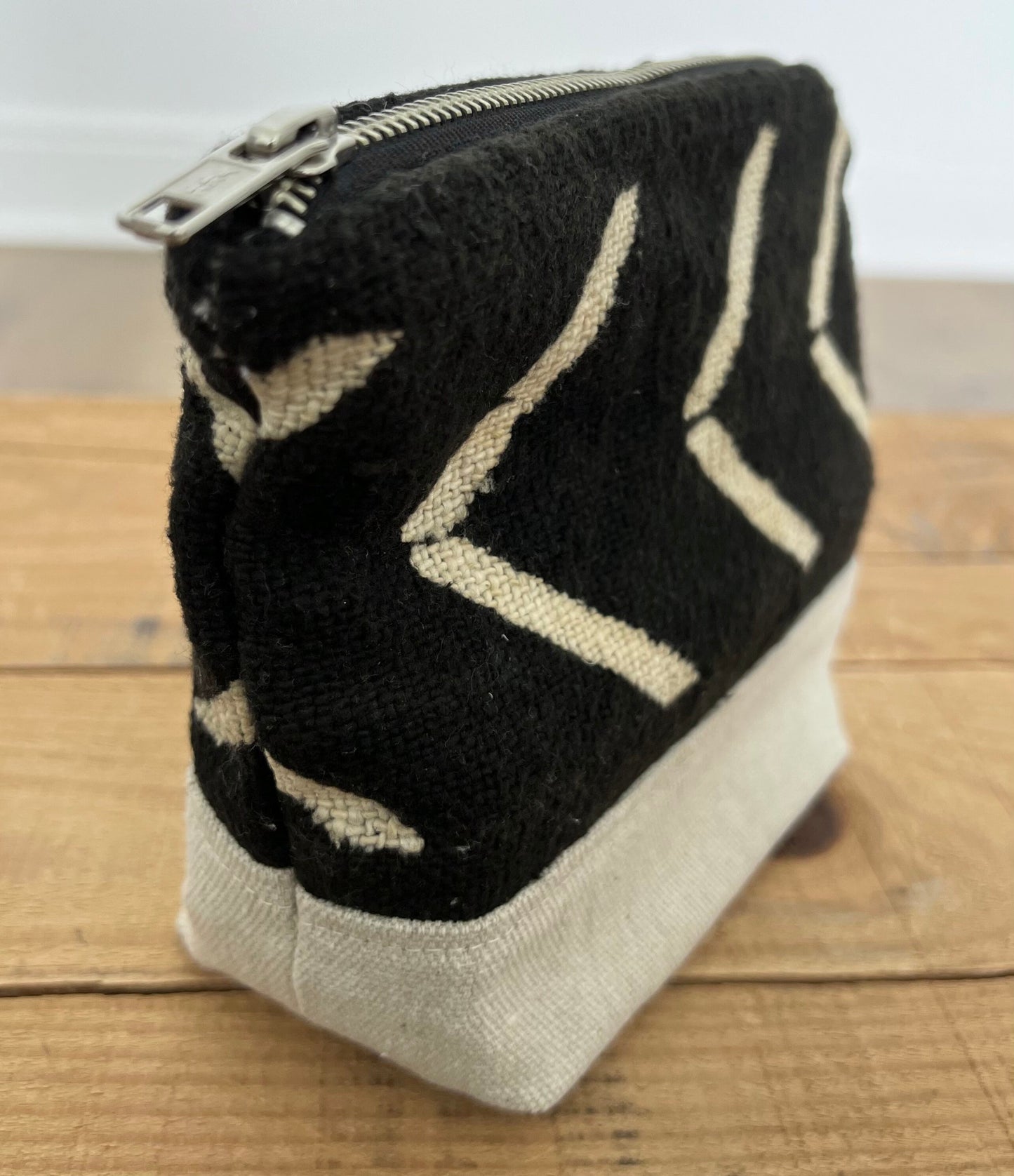 Mud Cloth Toiletry Bag, Makeup Bag, Cosmetic Bag.